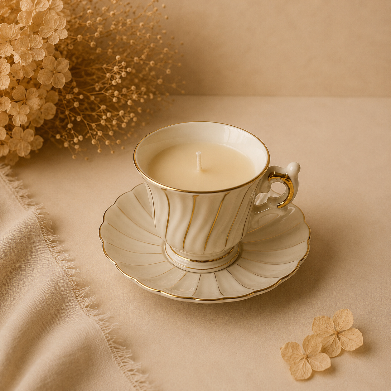 VANI Belle Époque – Vintage Porcelain Cup Candle