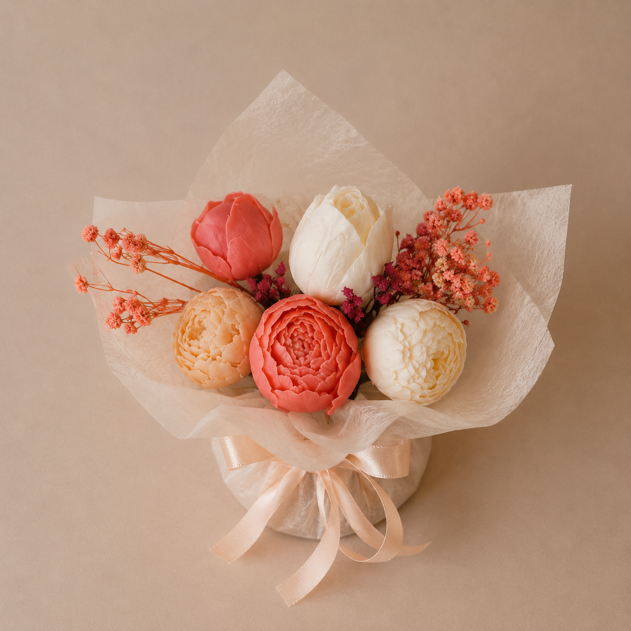 VANI Petit Bouquet Éternel – Χειροποίητη Ανθοδέσμη από Κερί - Image 2