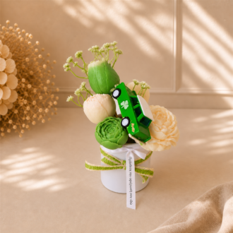 VANI Green Bouquet — προσωπική αφιέρωση στην κορδέλα