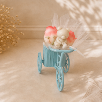 VANI Teddy Rose Bicycle – χειροποίητη μπομπονιέρα με κουφέτα