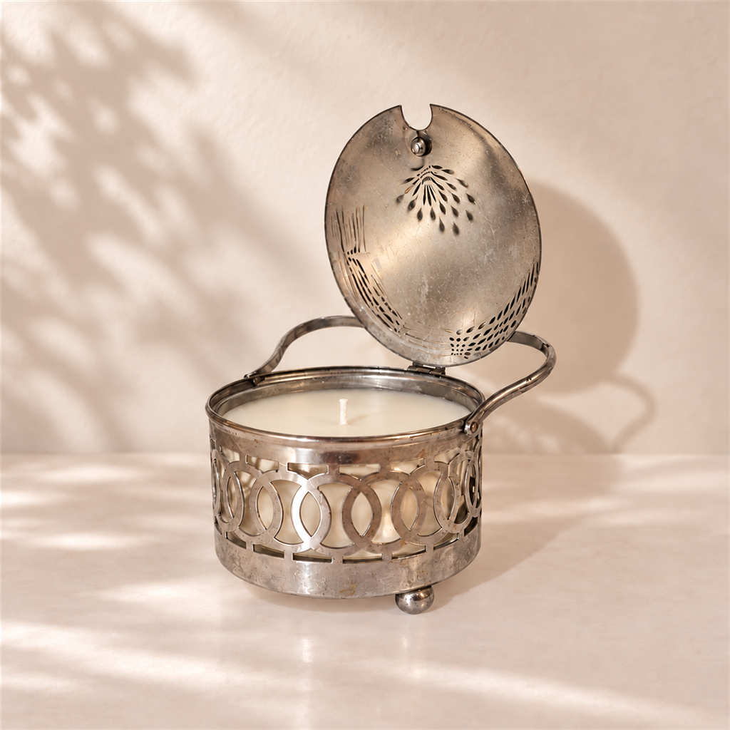 VANI Dentelle d’Argent — Κερί σε διάτρητο μεταλλικό δοχείο - Image 2