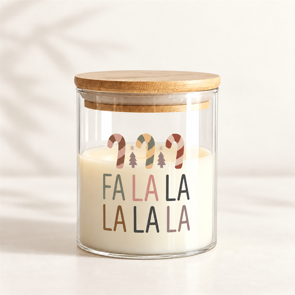 VANI Christmas fa-la-la— Χειροποίητο Κερί σε Γυάλινο Βάζο
