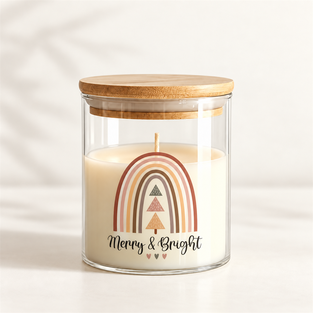 VANI Christmas Merry Bright — Χειροποίητο Κερί σε Γυάλινο Βάζο