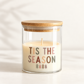 VANI Christmas tis the season— Χειροποίητο Κερί σε Γυάλινο Βάζο