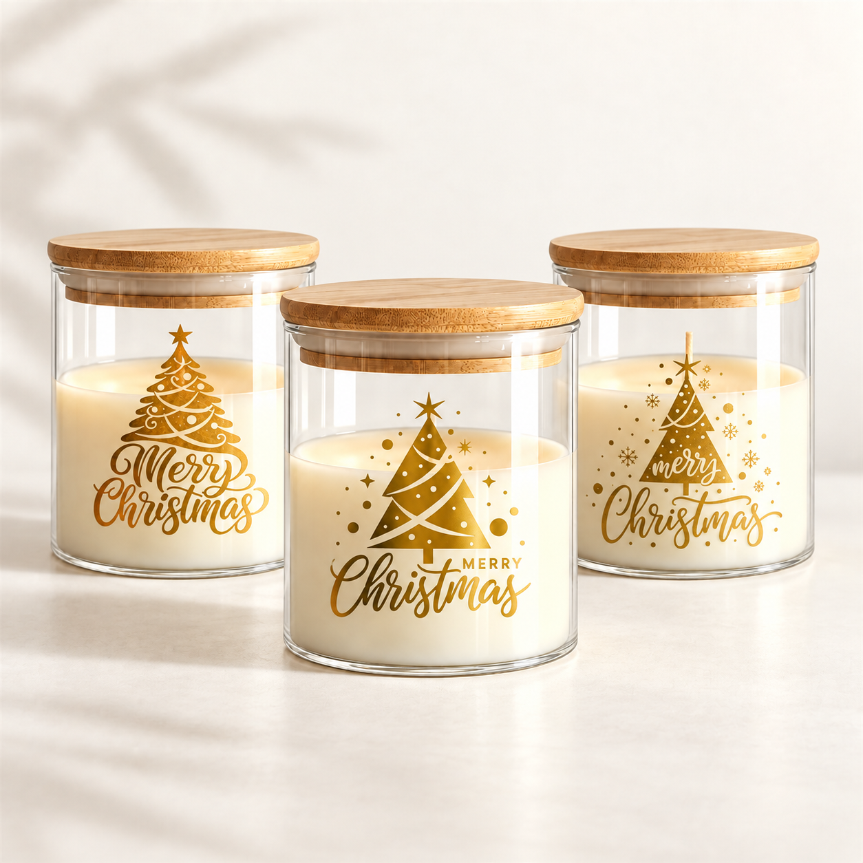 VANI Christmas Glow — Χειροποίητο Χριστουγεννιάτικο Κερί σε Γυάλινο Βάζο - Image 2