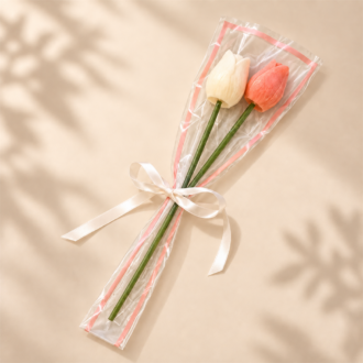 Duo de Tulipes Éternelles – Χειροποίητη Ανθοδέσμη VANI